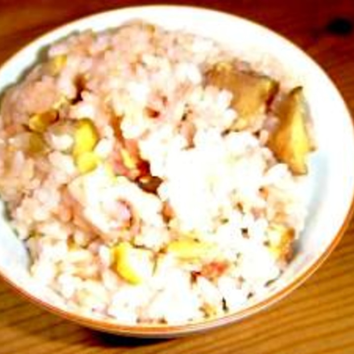 昆布茶で簡単★栗ご飯